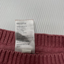 Load image into Gallery viewer, Girls Anko, knitted cotton sweater / jumper, GUC, size 1,  