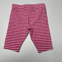 Load image into Gallery viewer, Girls Tiny Little Wonders, pink striped leggings / bottoms, GUC, size 000,  
