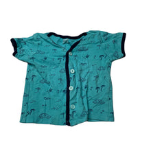 Load image into Gallery viewer, Boys CUCUMBER, cotton button-up t-shirt / top, GUC, size 0,  
