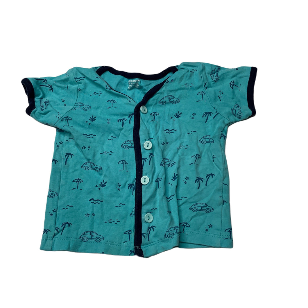 Boys CUCUMBER, cotton button-up t-shirt / top, GUC, size 0,  