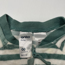 Load image into Gallery viewer, Boys Anko, velour zip coverall / romper, light marks, FUC, size 00,  