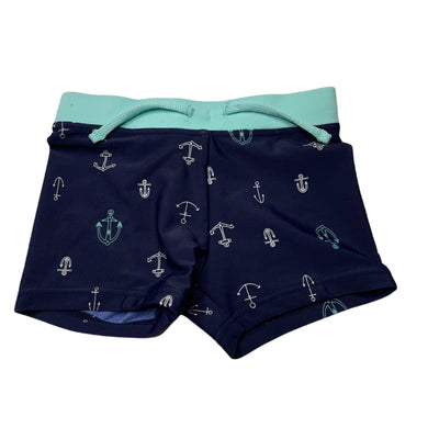 Boys Target, navy swim shorts, elasticated, EUC, size 0,  