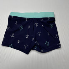 Load image into Gallery viewer, Boys Target, navy swim shorts, elasticated, EUC, size 0,  