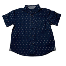 Load image into Gallery viewer, Boys Target, navy lightweight cotton short sleeve shirt, EUC, size 2,  