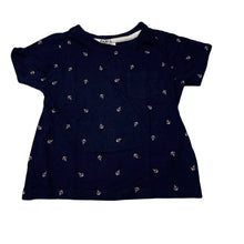 Load image into Gallery viewer, Boys Sprout, navy cotton t-shirt / top, GUC, size 0,  