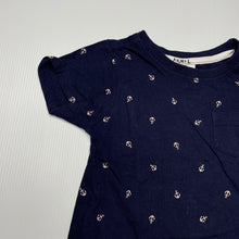 Load image into Gallery viewer, Boys Sprout, navy cotton t-shirt / top, GUC, size 0,  