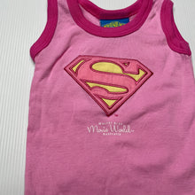 Load image into Gallery viewer, Girls Movie World, Supergirl cotton singlet top, EUC, size 00,  