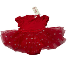 Load image into Gallery viewer, Girls Sprout, red stretchy tutu romper, NEW, size 000,  