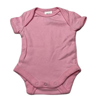 Load image into Gallery viewer, Girls Target, pink soft cotton bodysuit / romper, EUC, size 00000,  