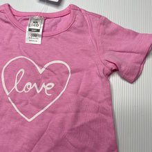 Load image into Gallery viewer, Girls Kids &amp; Co, pink cotton t-shirt / top, NEW, size 000,  