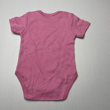 Load image into Gallery viewer, Girls Essentials, pink cotton bodysuit / romper, EUC, size 000,  