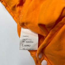 Load image into Gallery viewer, Girls orange, ruffle bodysuit / romper, EUC, size 0,  