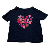 Load image into Gallery viewer, Girls Anko, navy cotton t-shirt / top, strawberries, EUC, size 1,  