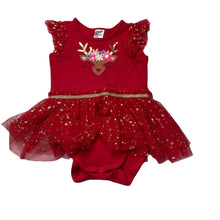 Load image into Gallery viewer, Girls Anko, stretchy Christmas tutu romper, EUC, size 1,  