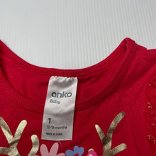 Load image into Gallery viewer, Girls Anko, stretchy Christmas tutu romper, EUC, size 1,  