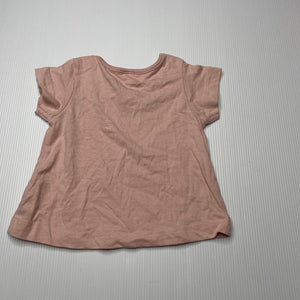 Girls Anko, pink cotton t-shirt / top, EUC, size 0000,  