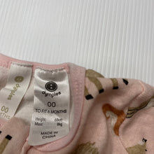 Load image into Gallery viewer, Girls Dymples, cotton zip coverall / romper, EUC, size 00,  
