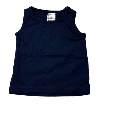 unisex Kids & Co, navy cotton singlet top, EUC, size 0000,  