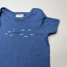 Load image into Gallery viewer, Boys Marquise, blue cotton t-shirt / top, fish, GUC, size 0,  