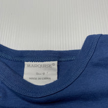 Load image into Gallery viewer, Boys Marquise, blue cotton t-shirt / top, fish, GUC, size 0,  