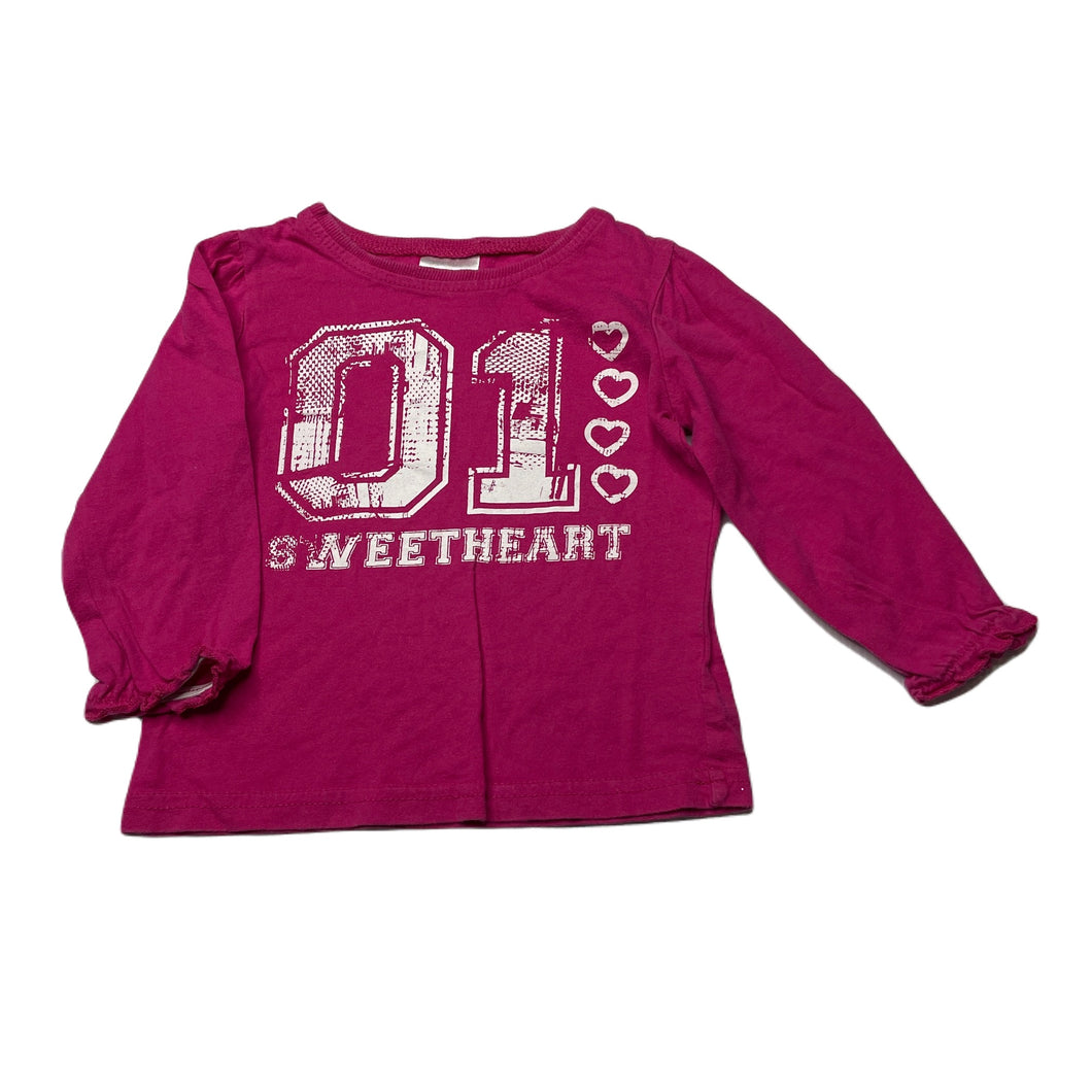 Girls Essentials, cotton long sleeve top, FUC, size 1,  