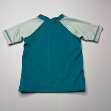 Load image into Gallery viewer, Girls Roxy, short sleeve rashie / swim top, EUC, size 12 months,  