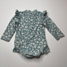 Load image into Gallery viewer, Girls Anko, floral long sleeve swim one-piece, GUC, size 0,  