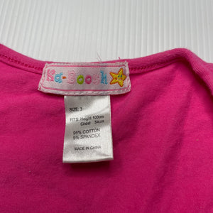 Girls Ka-Boosh, pink stretchy bolero top, GUC, size 3,  