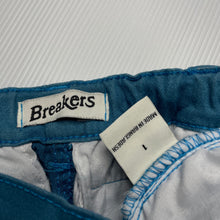 Load image into Gallery viewer, Boys Breakers, blue stretch cotton shorts, adjustable, GUC, size 1,  