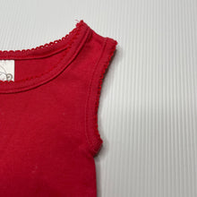 Load image into Gallery viewer, Girls Target, red cotton singlet top, GUC, size 00,  