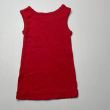 Load image into Gallery viewer, Girls Target, red cotton singlet top, GUC, size 00,  