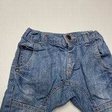 Load image into Gallery viewer, Boys Target, blue denim pants, adjustable, GUC, size 0,  
