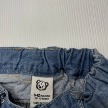 Load image into Gallery viewer, Boys Target, blue denim pants, adjustable, GUC, size 0,  