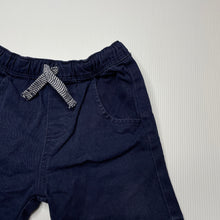 Load image into Gallery viewer, Boys Dymples, navy stretch cotton shorts, elasticated, FUC, size 1,  
