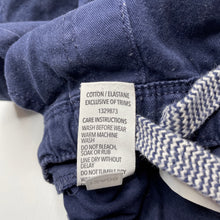 Load image into Gallery viewer, Boys Dymples, navy stretch cotton shorts, elasticated, FUC, size 1,  