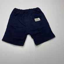Load image into Gallery viewer, Boys Dymples, navy stretch cotton shorts, elasticated, FUC, size 1,  