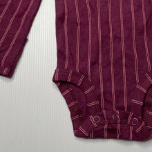 Load image into Gallery viewer, Girls Carters, striped cotton bodysuit / romper, EUC, size 0000,  