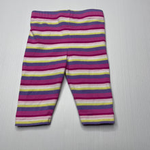 Load image into Gallery viewer, Girls Target, striped stretchy leggings / bottoms, EUC, size 000,  