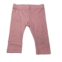 Load image into Gallery viewer, Girls CANDY STRIPES, pink &amp; white spot leggings / bottoms, EUC, size 1,  