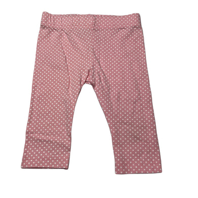 Girls CANDY STRIPES, pink & white spot leggings / bottoms, EUC, size 1,  