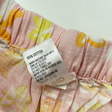 Load image into Gallery viewer, Girls Anko, floral cotton shorts, elasticated, light  mark, FUC, size 1,  