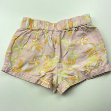 Load image into Gallery viewer, Girls Anko, floral cotton shorts, elasticated, light  mark, FUC, size 1,  