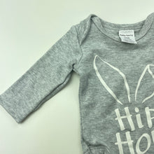 Load image into Gallery viewer, unisex Baby Berry, cotton bodysuit / romper, rabbit, EUC, size 0000,  