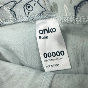 unisex Anko, cotton footed leggings / bottoms, EUC, size 00000,  