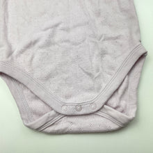 Load image into Gallery viewer, Girls Baby Berry, pointelle cotton bodysuit / romper, GUC, size 0,  