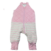 Load image into Gallery viewer, Girls THE SLEEPY COMPANY, 3.5 Tog organic cotton sleepsuit, detachable sleeves, FUC, size 0-1,  