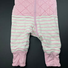 Load image into Gallery viewer, Girls THE SLEEPY COMPANY, 3.5 Tog organic cotton sleepsuit, detachable sleeves, FUC, size 0-1,  