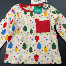 Load image into Gallery viewer, unisex LITTLE GREEN RADICALS, organic cotton Magic Forest long sleeve top, NEW, size 000,  