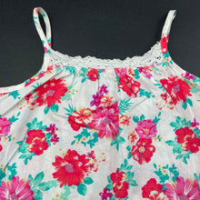 Load image into Gallery viewer, Girls H&amp;T, lightiweght floral cotton summer top, L: 44cm, GUC, size 5,  