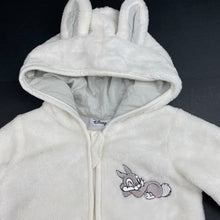 Load image into Gallery viewer, unisex Disney, Bambi Thumper fleece zip coverall / romper, EUC, size 000,  